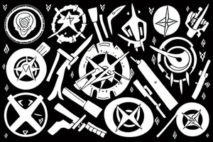 weapons of the future tattoo idea