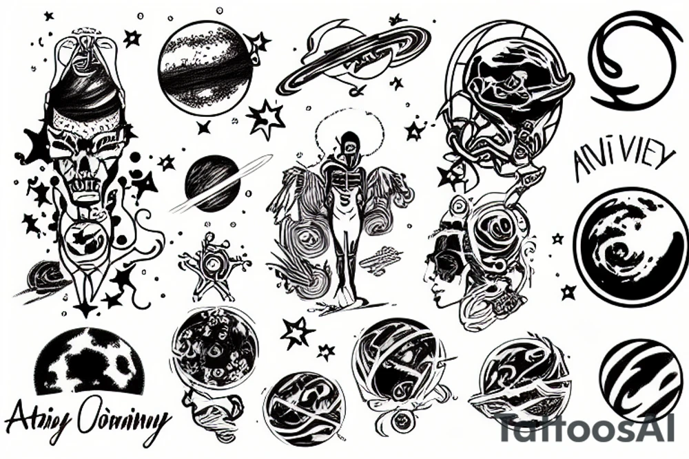 ai conquering the universe tattoo idea