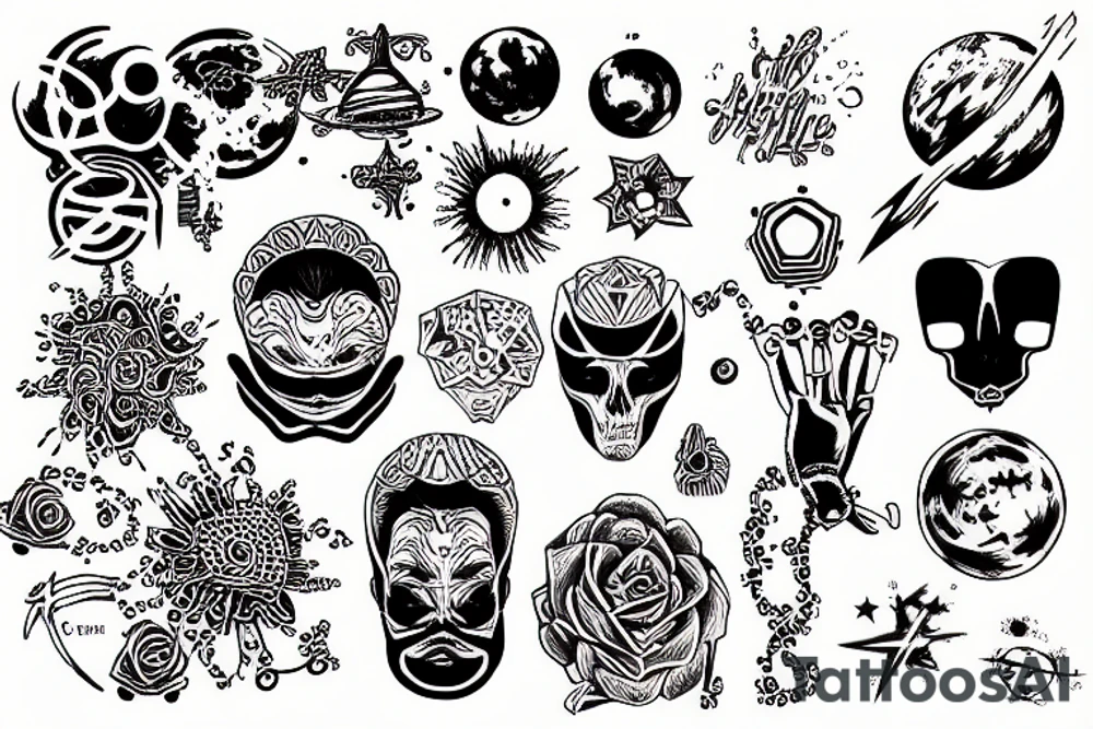 ai conquering the universe tattoo idea
