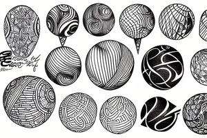 sphere imploiting tattoo idea