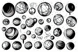 sphere imploiting tattoo idea