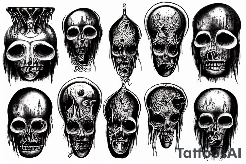 hr giger art tattoo idea