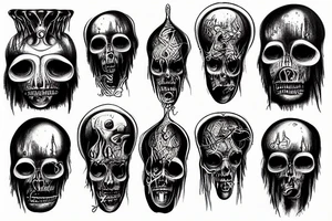 hr giger art tattoo idea