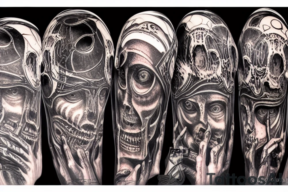 hr giger art tattoo idea