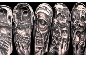 hr giger art tattoo idea