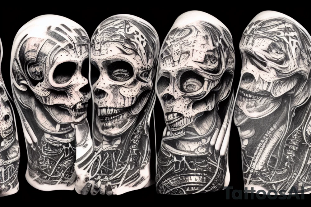 hr giger art tattoo idea