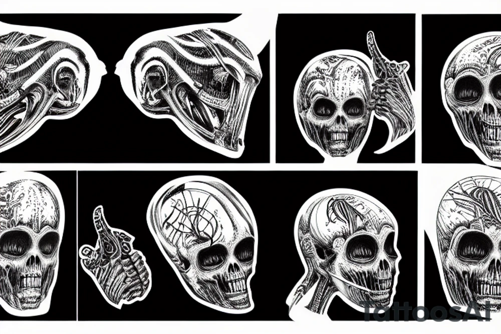 hr giger art tattoo idea