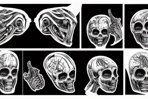 hr giger art tattoo idea