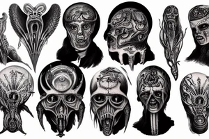 hr giger art tattoo idea