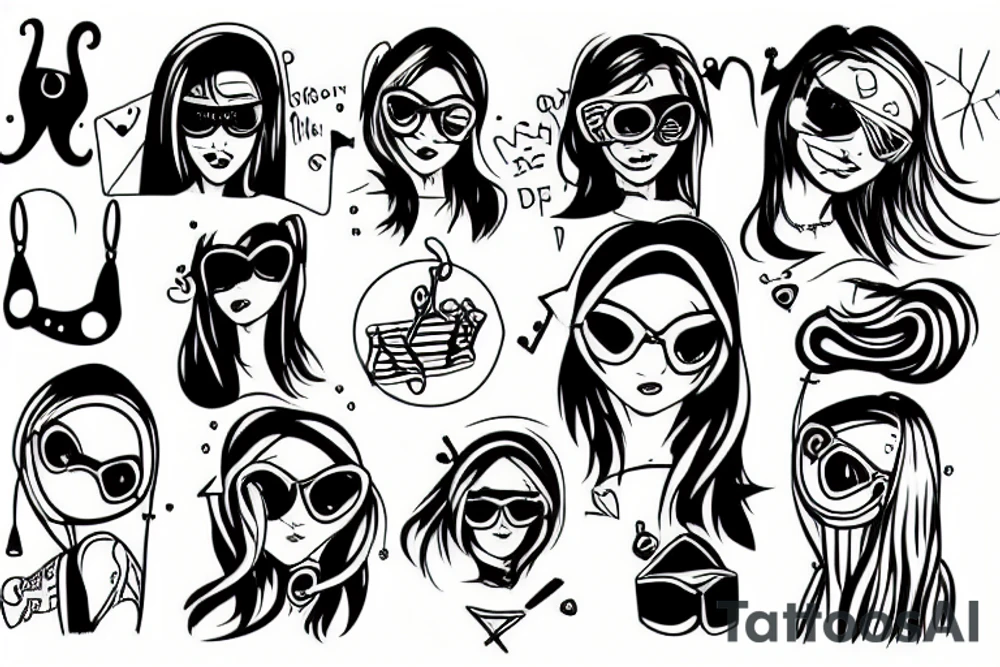 hacker girl tattoo idea