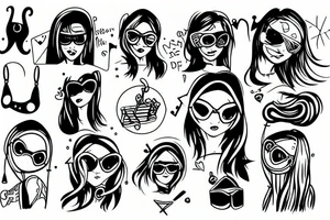 hacker girl tattoo idea