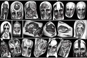 hr giger bible scene tattoo idea