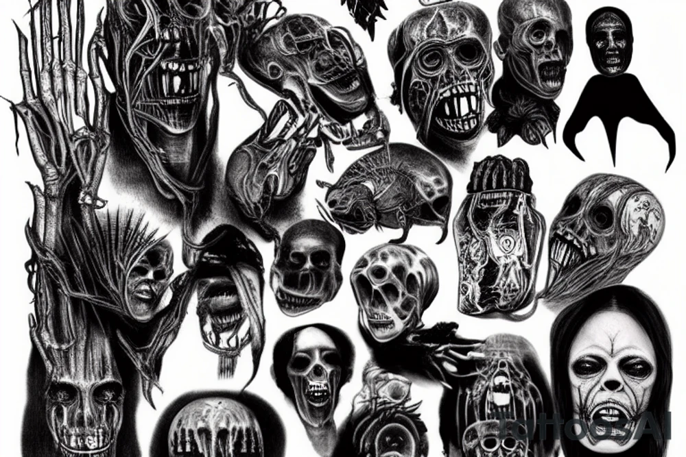hr giger american horror story tattoo idea