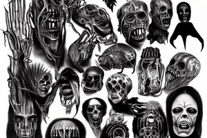 hr giger american horror story tattoo idea