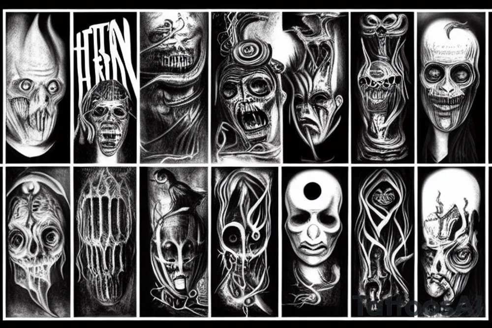 hr giger american horror story tattoo idea