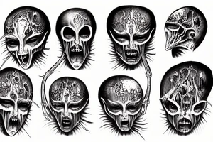 Junji Ito hr giger tattoo idea