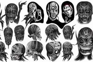 Junji Ito hr giger tattoo idea