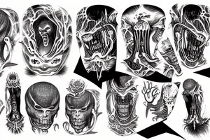 Junji Ito hr giger tattoo idea