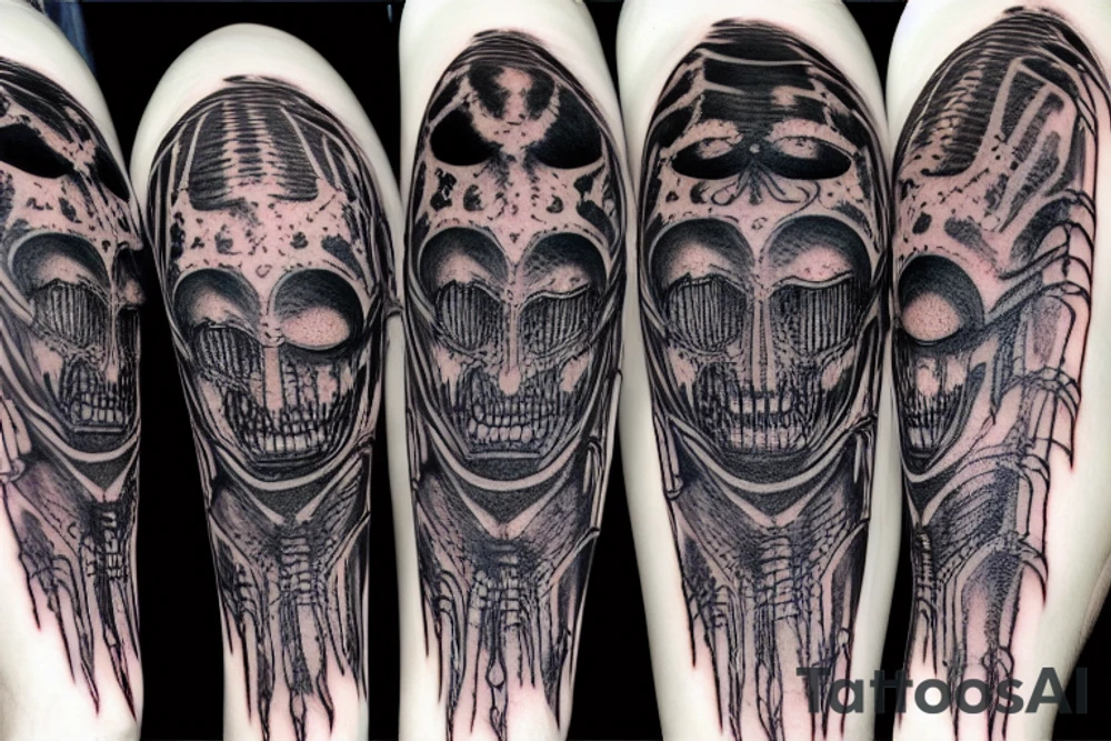 Junji Ito hr giger spider tattoo idea