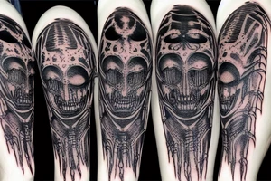 Junji Ito hr giger spider tattoo idea