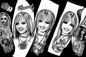 hannah montana terminator tattoo idea