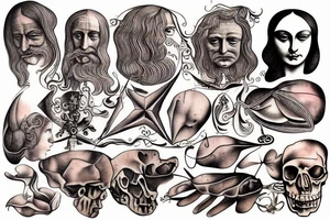 Leonardo da Vinci Dali tattoo idea