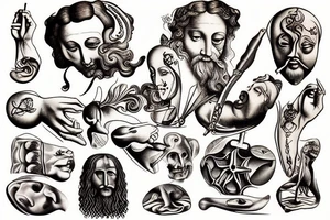 Leonardo da Vinci Dali tattoo idea
