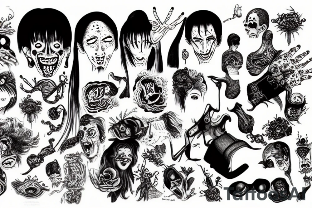 Dali Junji Ito tattoo idea