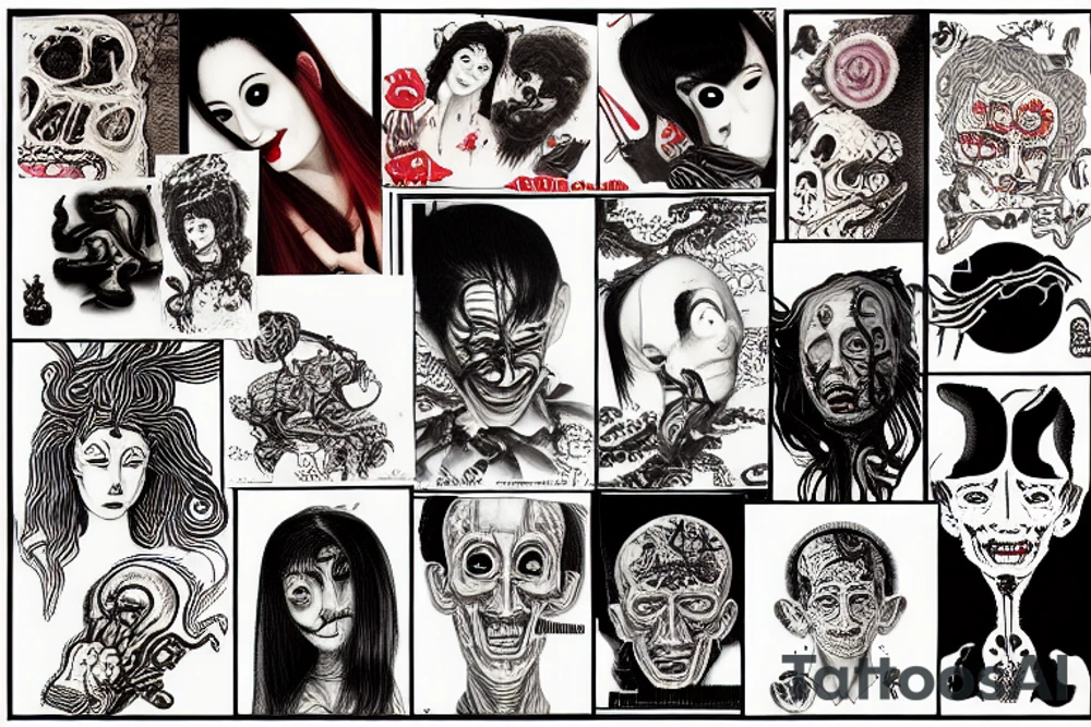 Dali Junji Ito tattoo idea