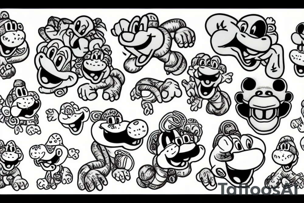 Big Yoshi tattoo idea
