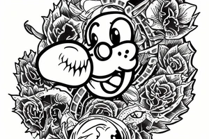 big yoshi tattoo idea