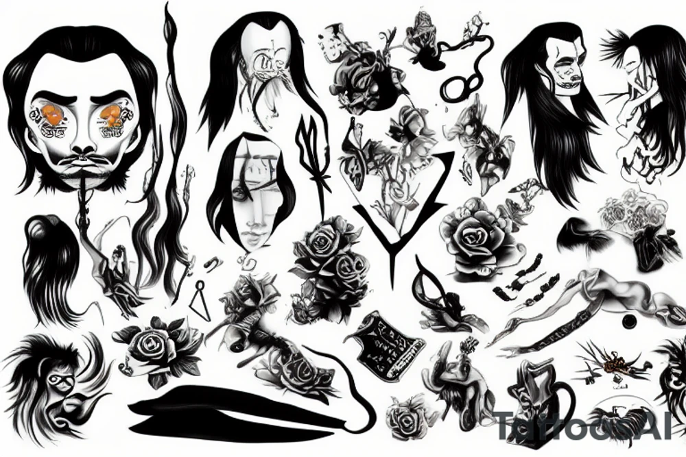 Dali Anime tattoo idea