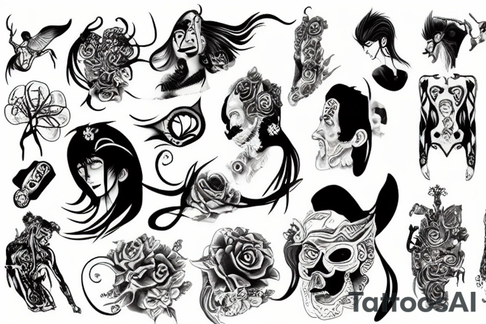Dali Anime tattoo idea