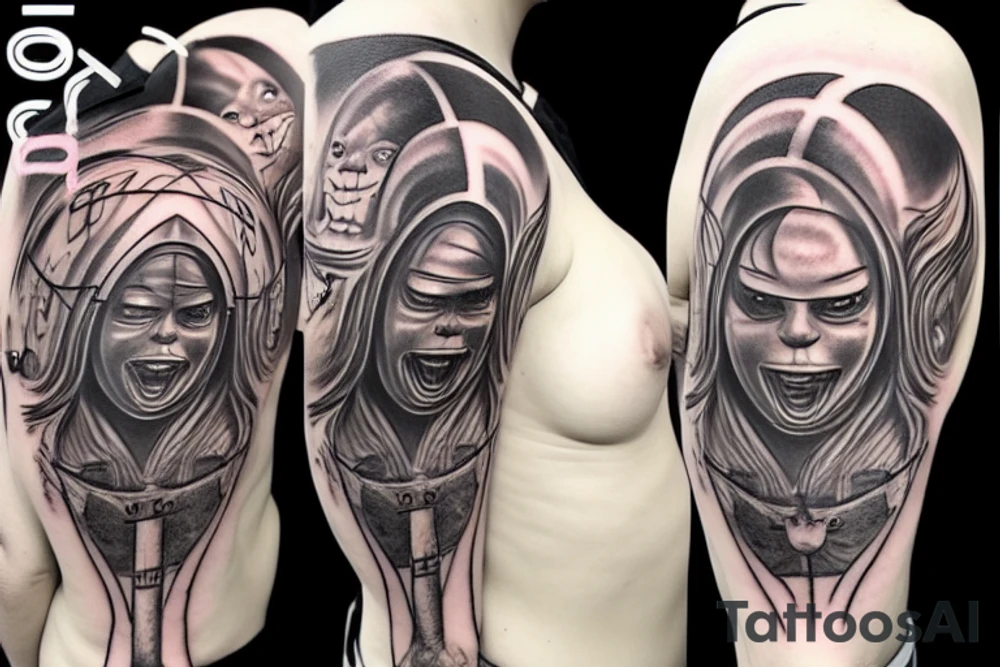 sexy teletubbies giger tattoo idea