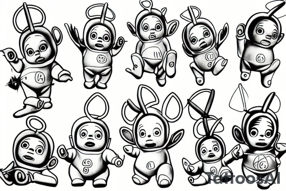 sexy teletubbies tattoo idea