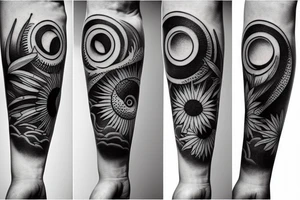 two brothers sun moon best friends tattoo idea