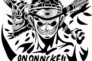 oni mask zoro one piece tattoo idea