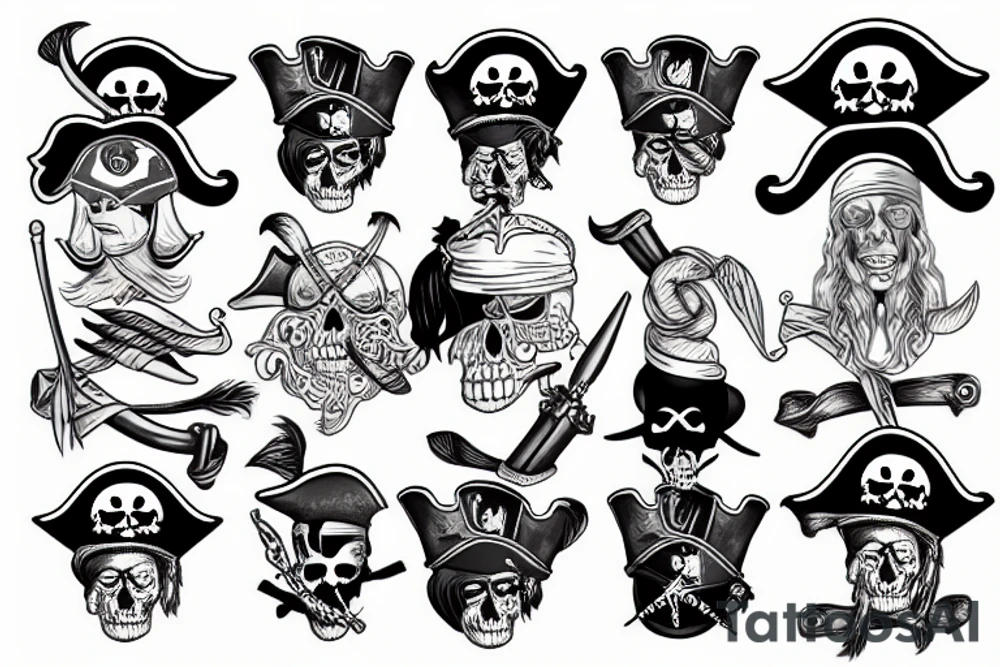 pirate tattoo idea