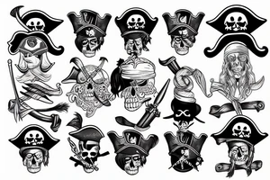pirate tattoo idea