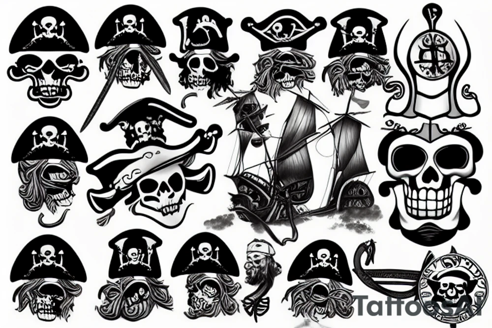 pirate tattoo idea