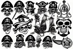 pirate tattoo idea
