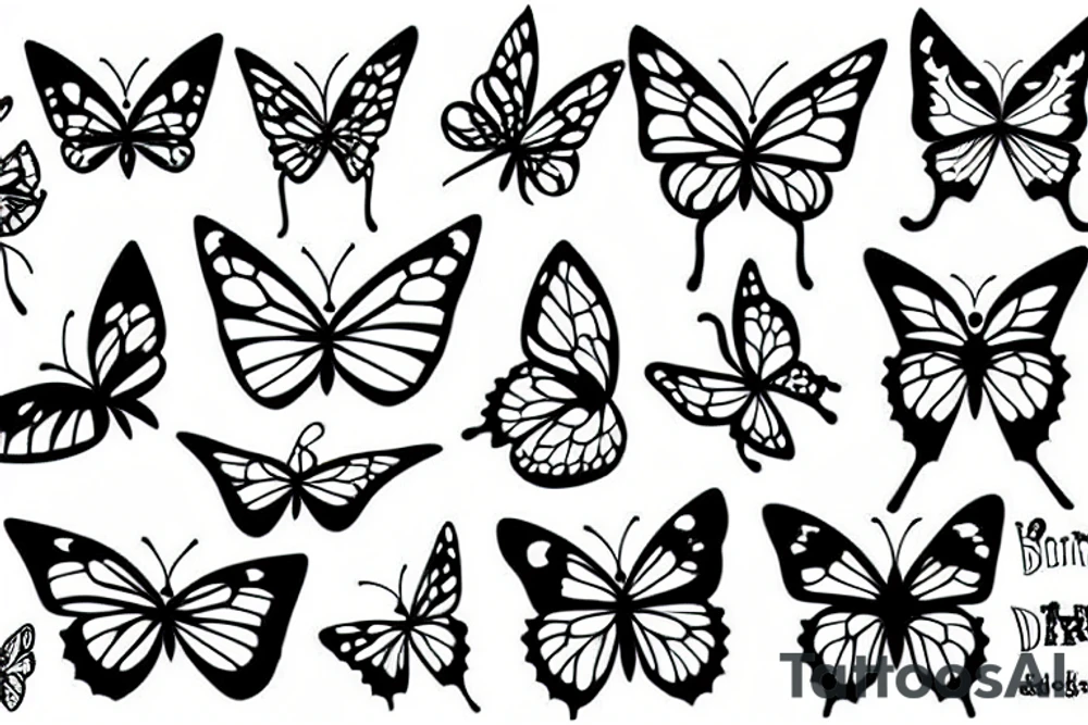 Butterfly tattoo idea