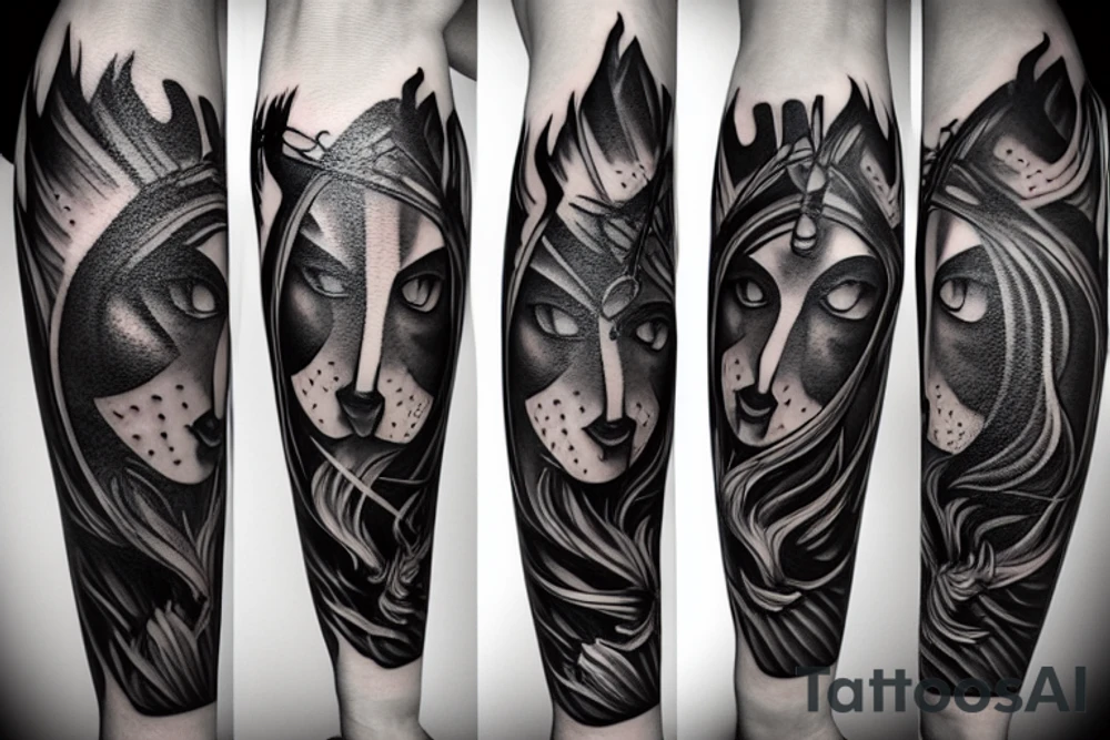 masculine Sagittarius tattoo idea