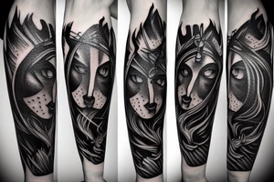 masculine Sagittarius tattoo idea