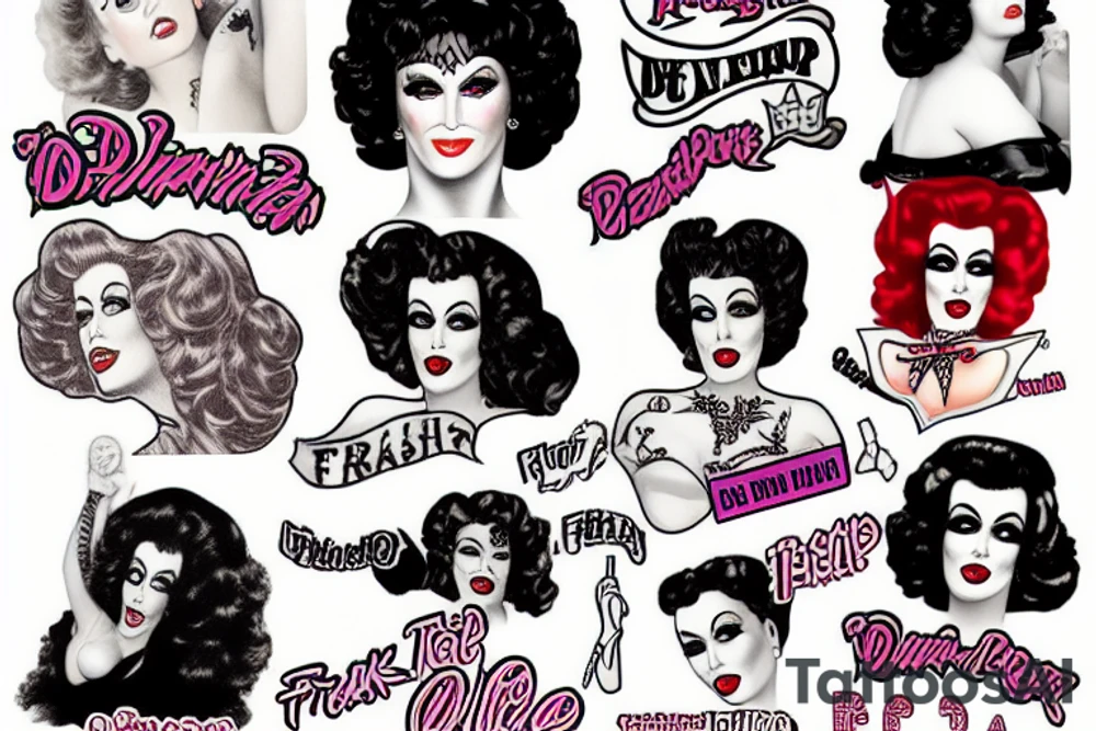 Frank-n-Furter as pin up tattoo idea