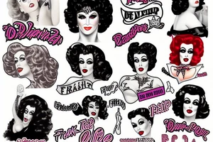 Frank-n-Furter as pin up tattoo idea