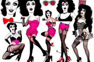 Frank-n-Furter as pin up tattoo idea