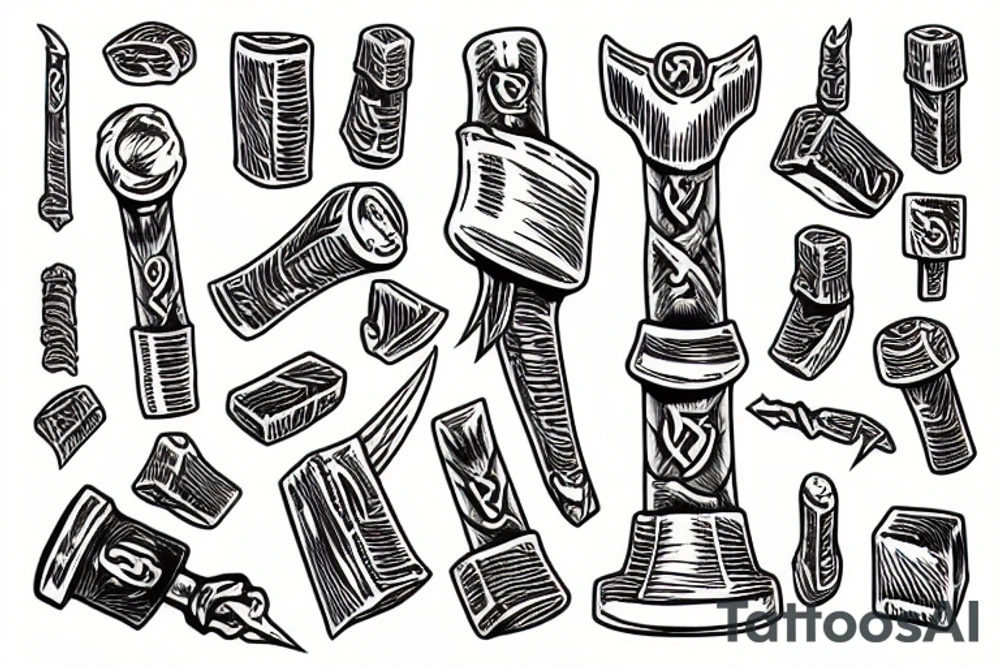 Thors Hammer tattoo idea