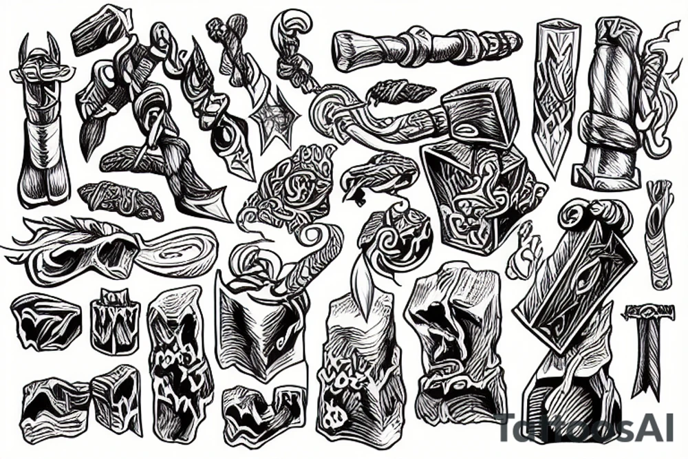 Thors Hammer tattoo idea