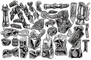 Thors Hammer tattoo idea